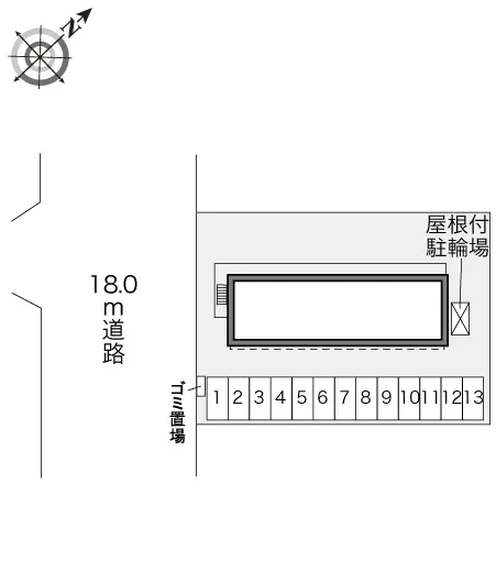 ★手数料０円★恵庭市和光町３丁目　月極駐車場（LP）